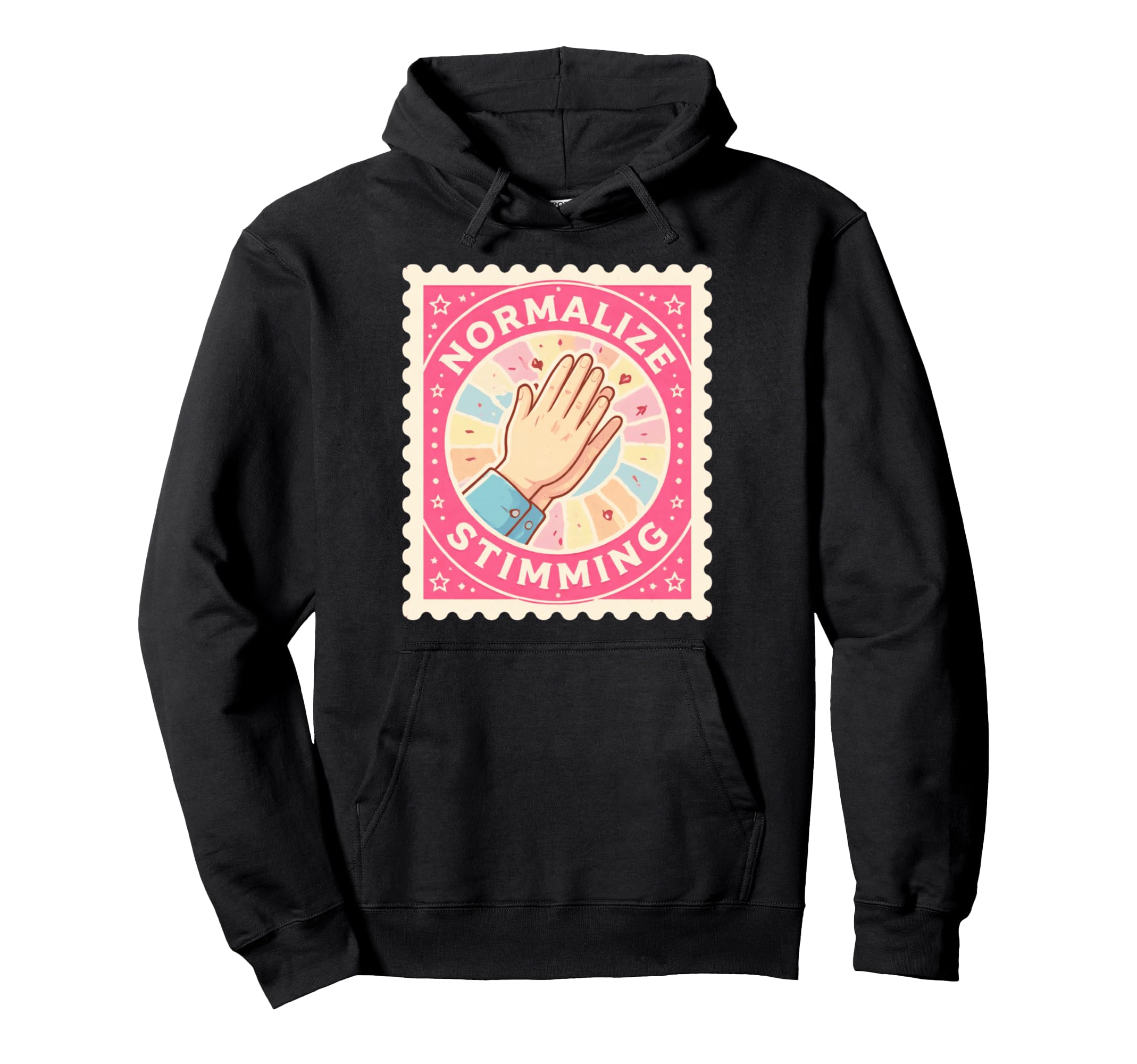 Normalize Stimming Stim Autism Hoodie - Minimalist Print Men Women - T-Shirt, Sweatshirt, Hoodie