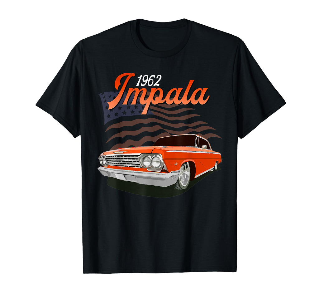 1962 62 Impala Old School Muscle T-Shirt - Fun Novelty Design for Adults - T-Shirt, Sweatshirt, Hoodie