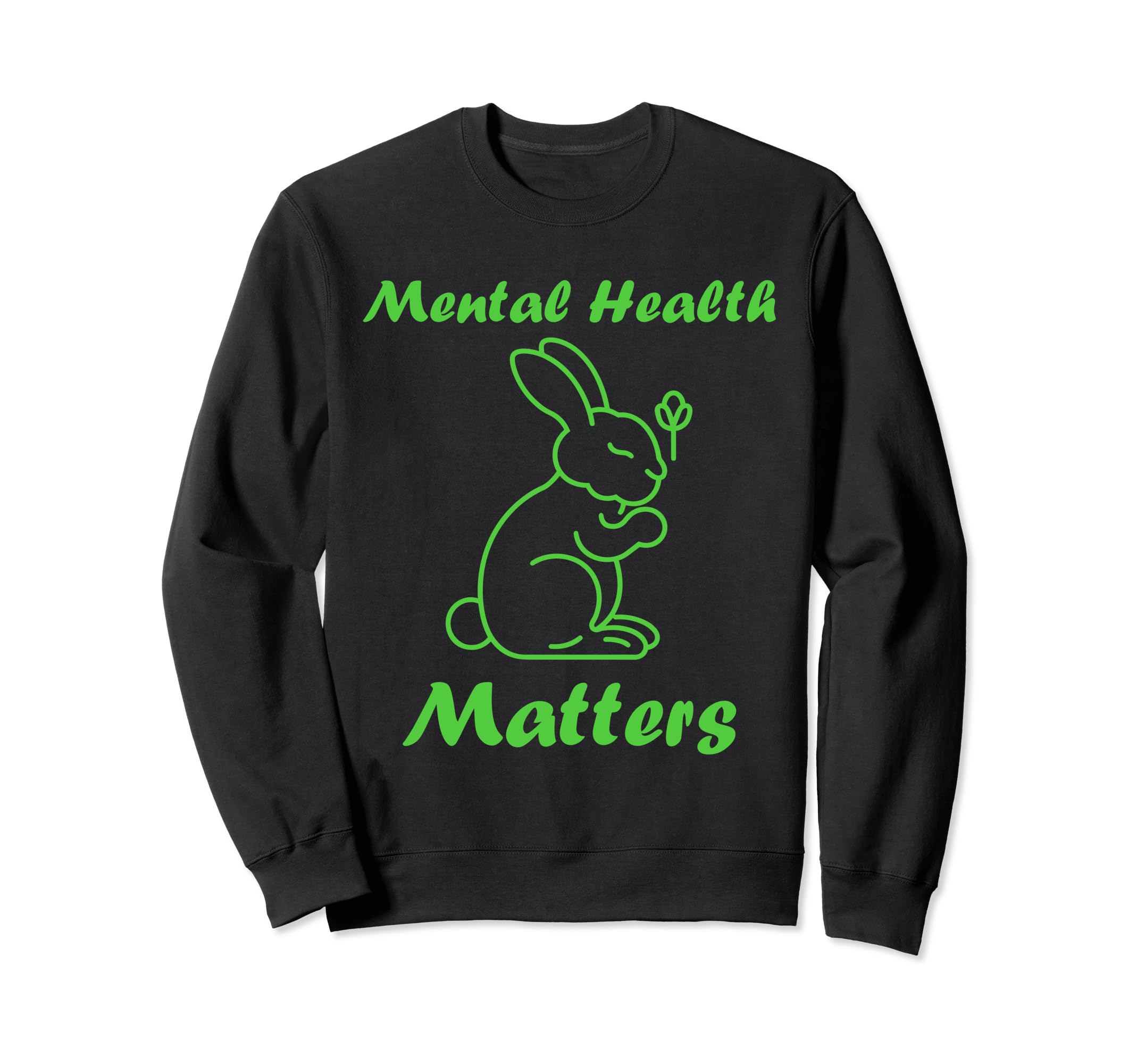 Rabbit Brain Illness Bunny Mental Sweatshirt - Custom Art Print Unisex - T-Shirt, Sweatshirt, Hoodie