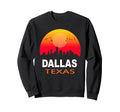 Dallas Texas Sunset City State Sweatshirt - Fun Novelty Design for Adults - T-Shirt, Sweatshirt, Hoodie