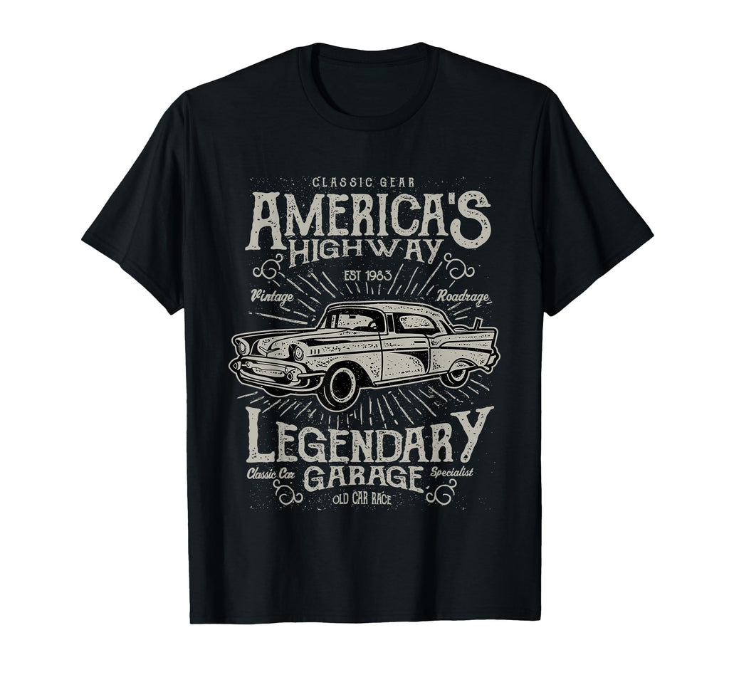 Car T Shirts Awesome Old Cars T-Shirt - Streetwear Style Men Women - T-Shirt, Sweatshirt, Hoodie