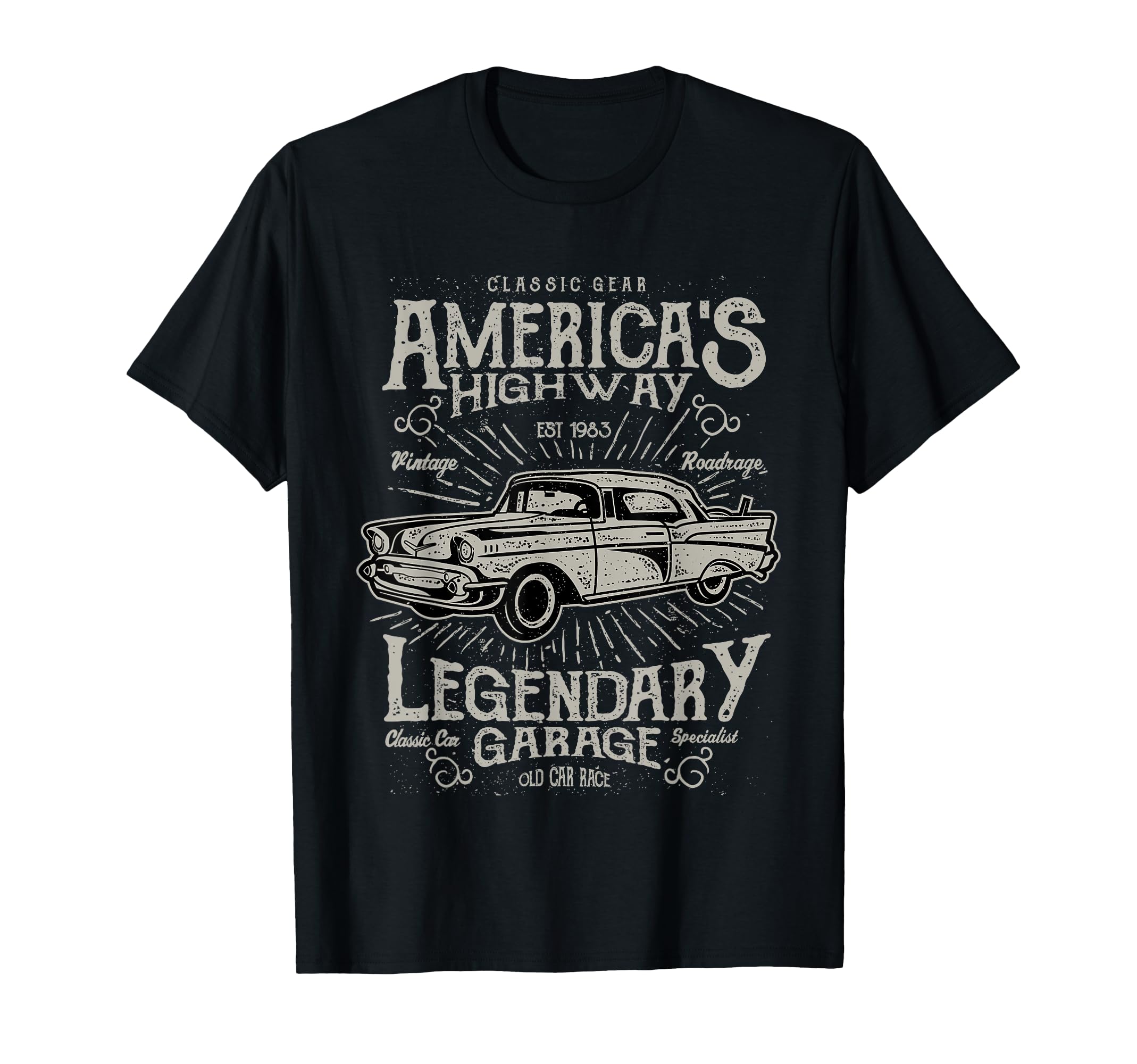 Car T Shirts Awesome Old Cars T-Shirt - Streetwear Style Men Women - T-Shirt, Sweatshirt, Hoodie