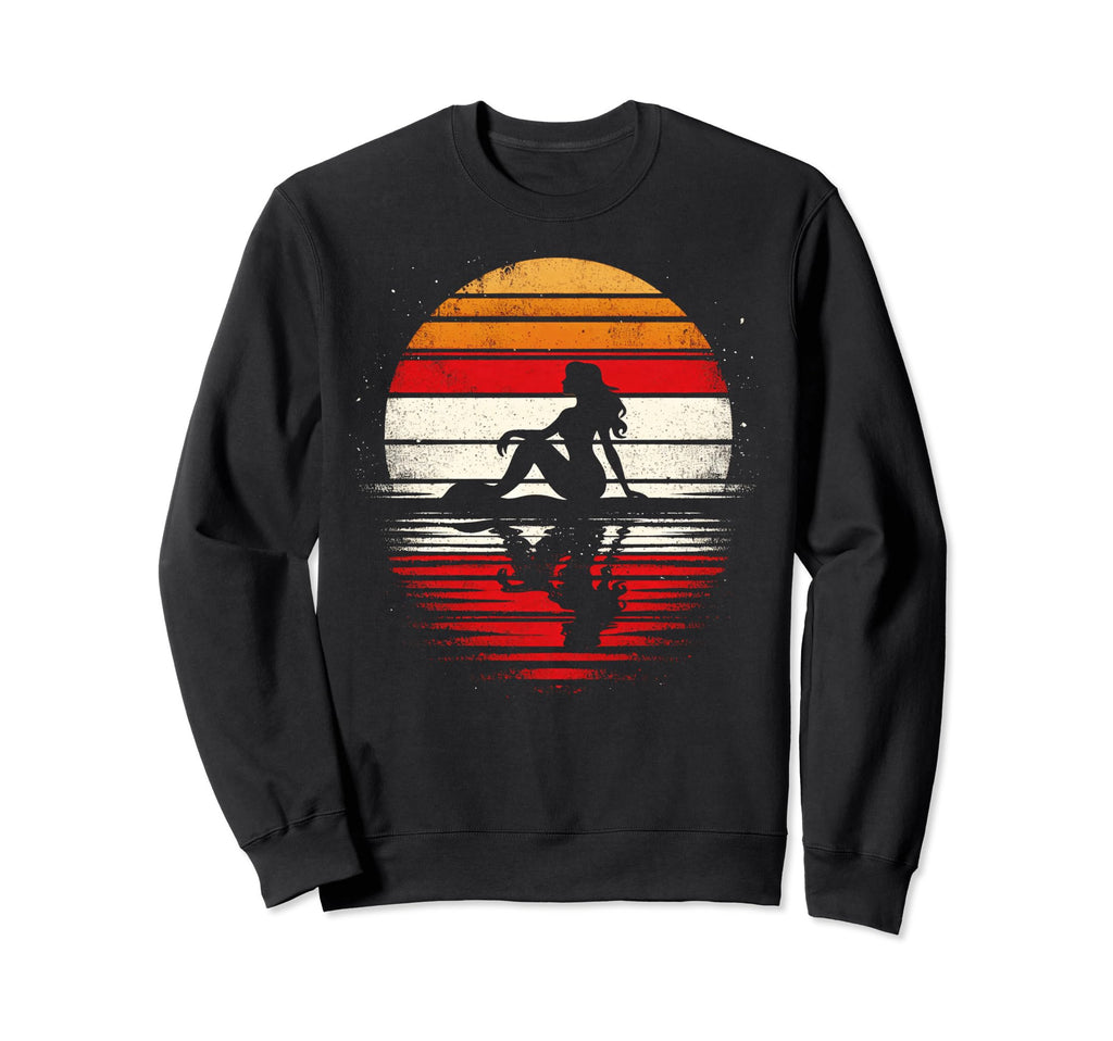 Mermaid Sunset Safari 70S Sweatshirt - Graphic Print for Adults - T-Shirt, Sweatshirt, Hoodie