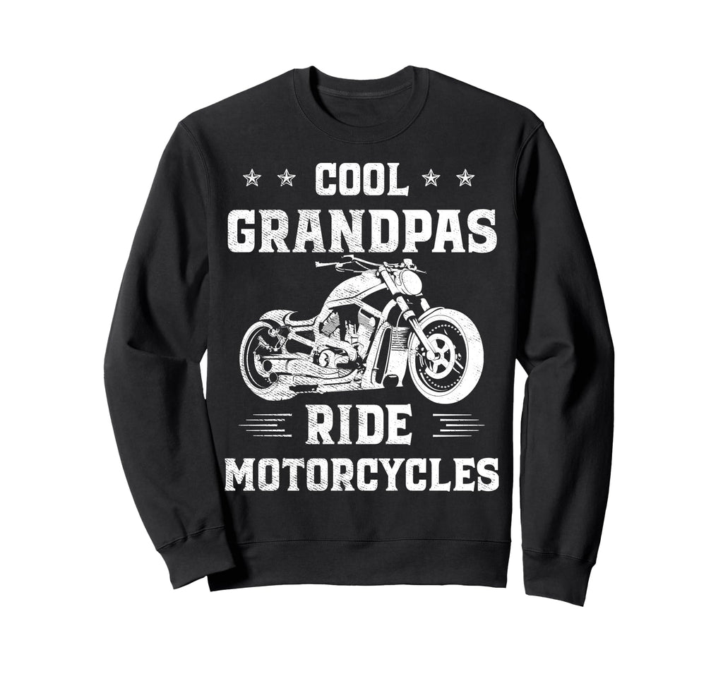 Grandpas Ride Motorcycles Biker Sweatshirt - Aesthetic Graphic Unisex - T-Shirt, Sweatshirt, Hoodie