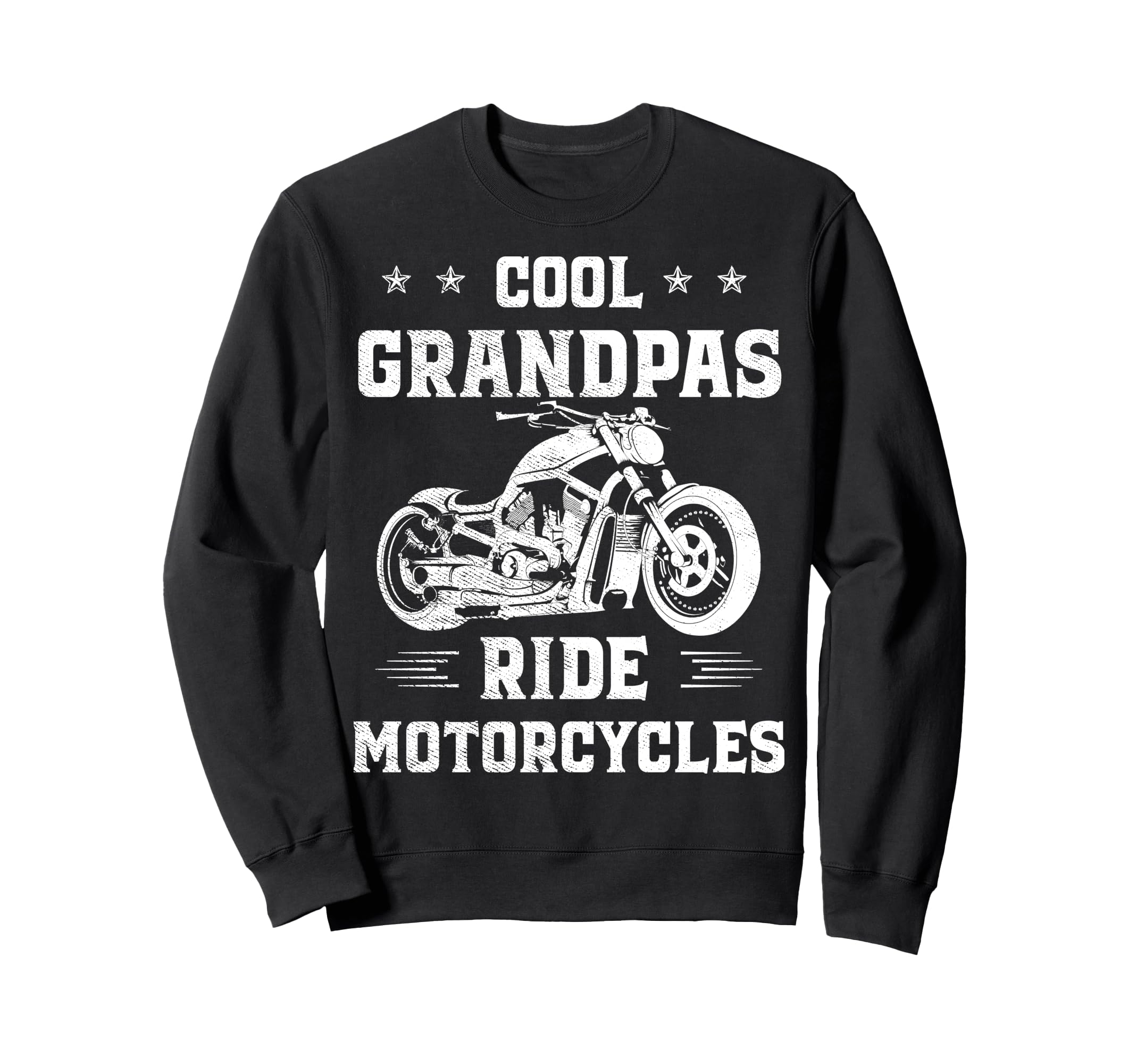 Grandpas Ride Motorcycles Biker Sweatshirt - Aesthetic Graphic Unisex - T-Shirt, Sweatshirt, Hoodie