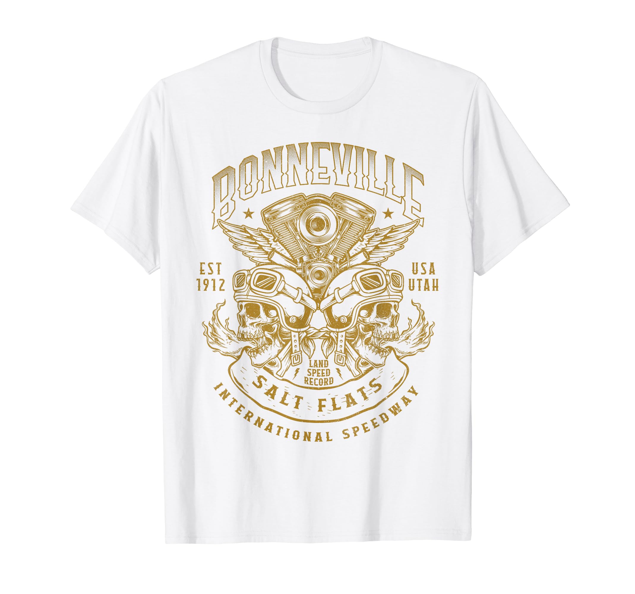Bonneville Salt Flats Motorcycle Racing T-Shirt - Aesthetic Graphic Unisex - T-Shirt, Sweatshirt, Hoodie