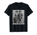 Black Cowboy Cowgirl Portrait Western T-Shirt - Unique Graphic Unisex - T-Shirt, Sweatshirt, Hoodie
