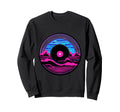 Waves Vinyl Record Vaporwave Music Sweatshirt - Novelty Apparel for Adults - T-Shirt, Sweatshirt, Hoodie