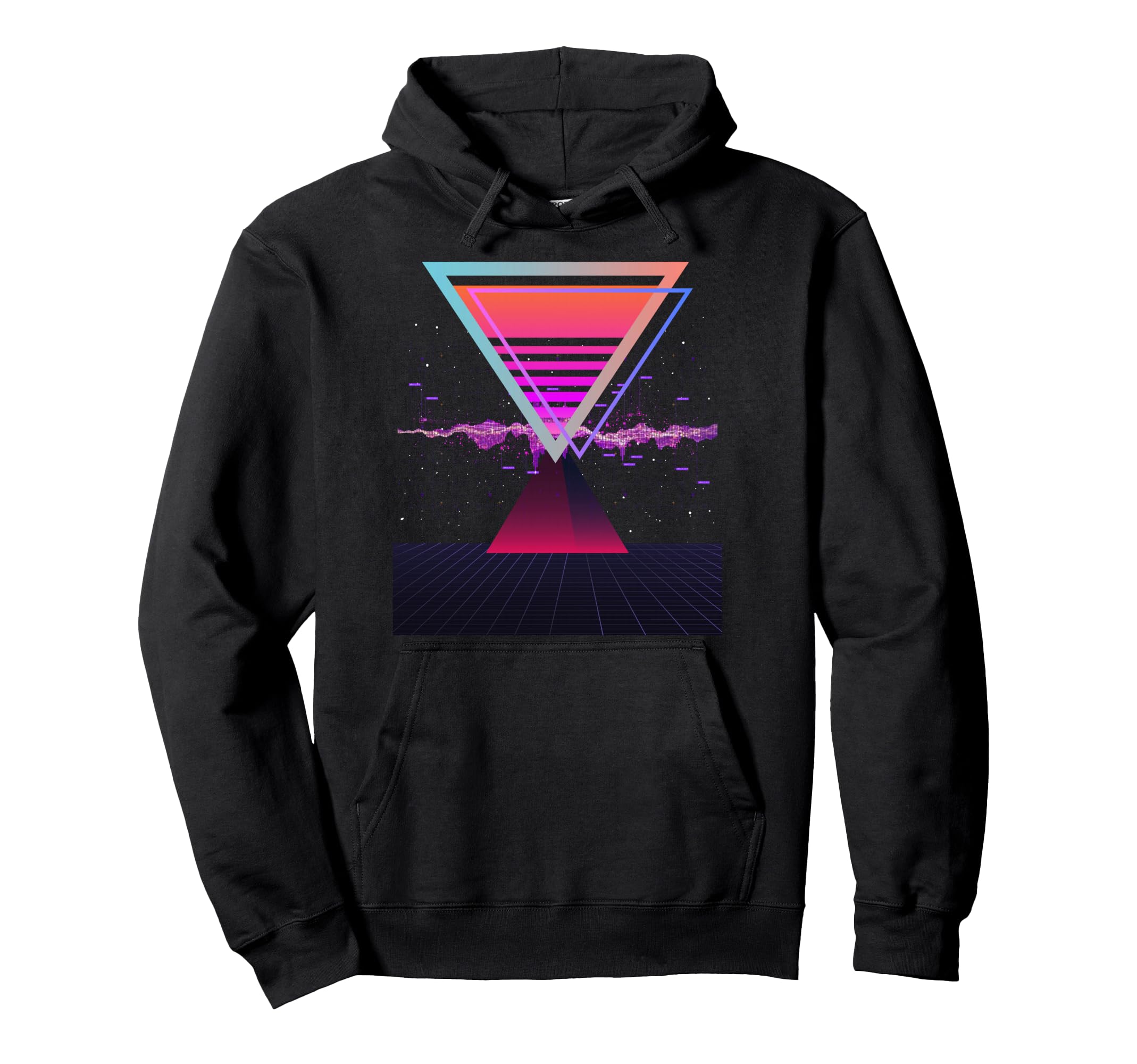 Retrowave Synthwave Vaporwave Sunset 70S Hoodie - Custom Art Print Unisex - T-Shirt, Sweatshirt, Hoodie