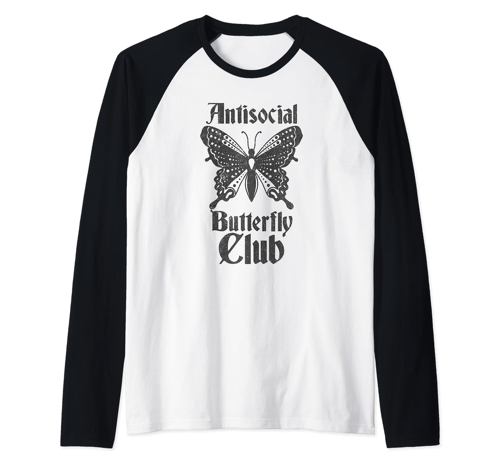 Antisocial Butterfly Club Introvert Goth T-Shirt - Trendy Graphic Unisex - T-Shirt, Sweatshirt, Hoodie