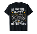 Some Theres Therapy Motorcycle Rider T-Shirt - Minimalist Print Unisex - T-Shirt, Sweatshirt, Hoodie