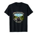 Miles Bring Smiles Biker Badge T-Shirt - Trendy Graphic for Adults - T-Shirt, Sweatshirt, Hoodie