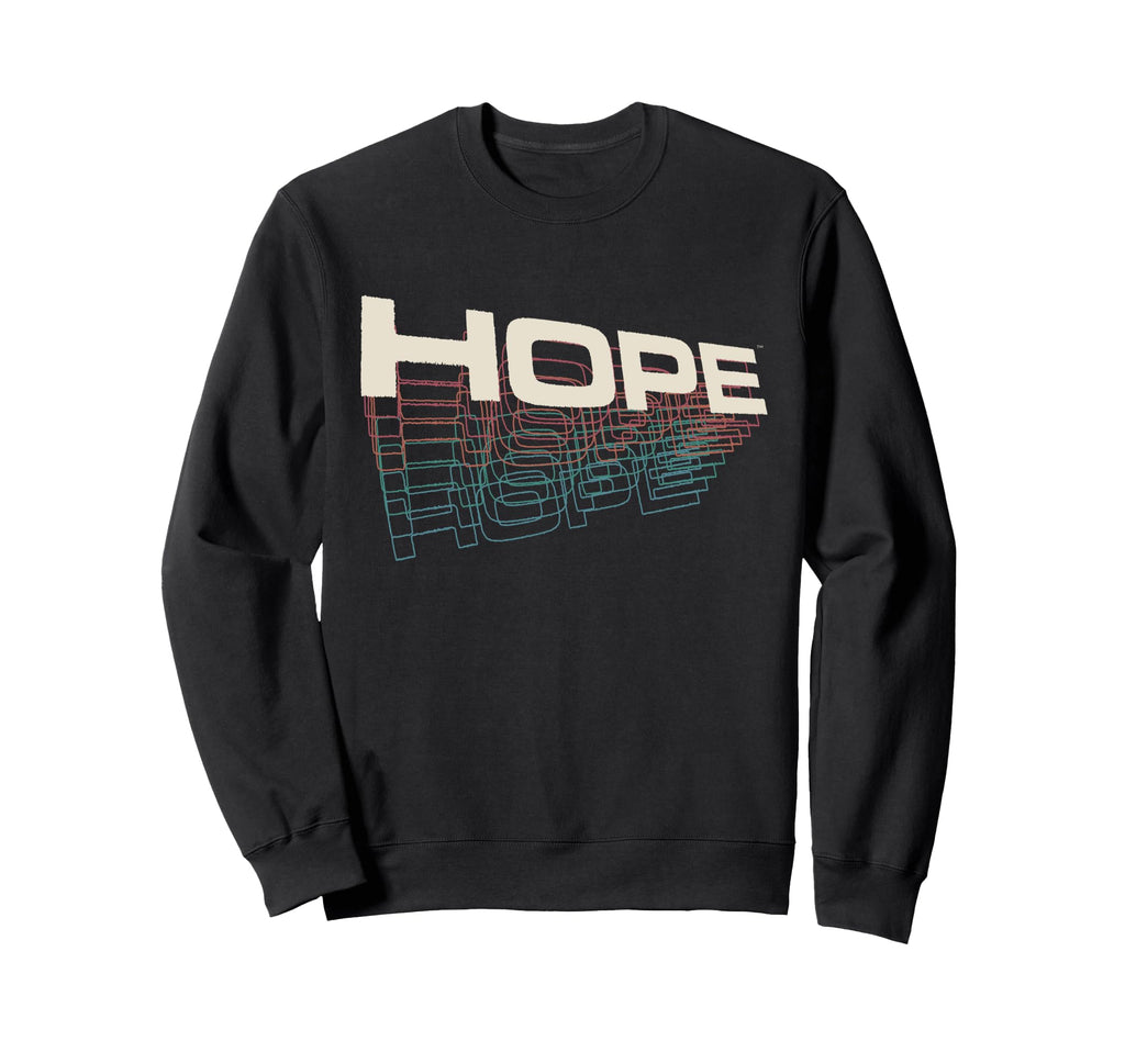 Hope Tv Typography Art Inspirational Sweatshirt - Aesthetic Graphic Unisex - T-Shirt, Sweatshirt, Hoodie