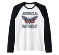 Antisocial Butterfly Raglan Sweatshirt - Fun Novelty Design for Adults - T-Shirt, Sweatshirt, Hoodie