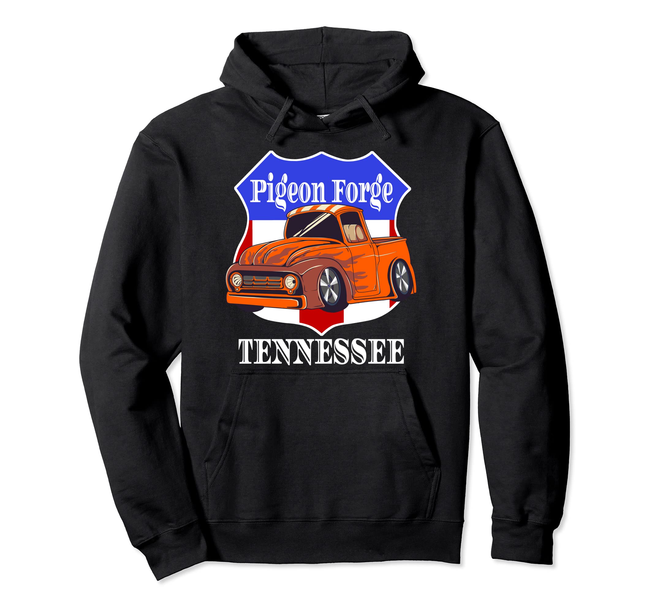 Pigeon Forge Tennessee Hot Rod Run Car Show Hoodie - Unique Graphic Unisex - T-Shirt, Sweatshirt, Hoodie