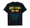 Mens Rad Dad Beard Synthwave 80S T-Shirt - Trendy Graphic Men Women - T-Shirt, Sweatshirt, Hoodie