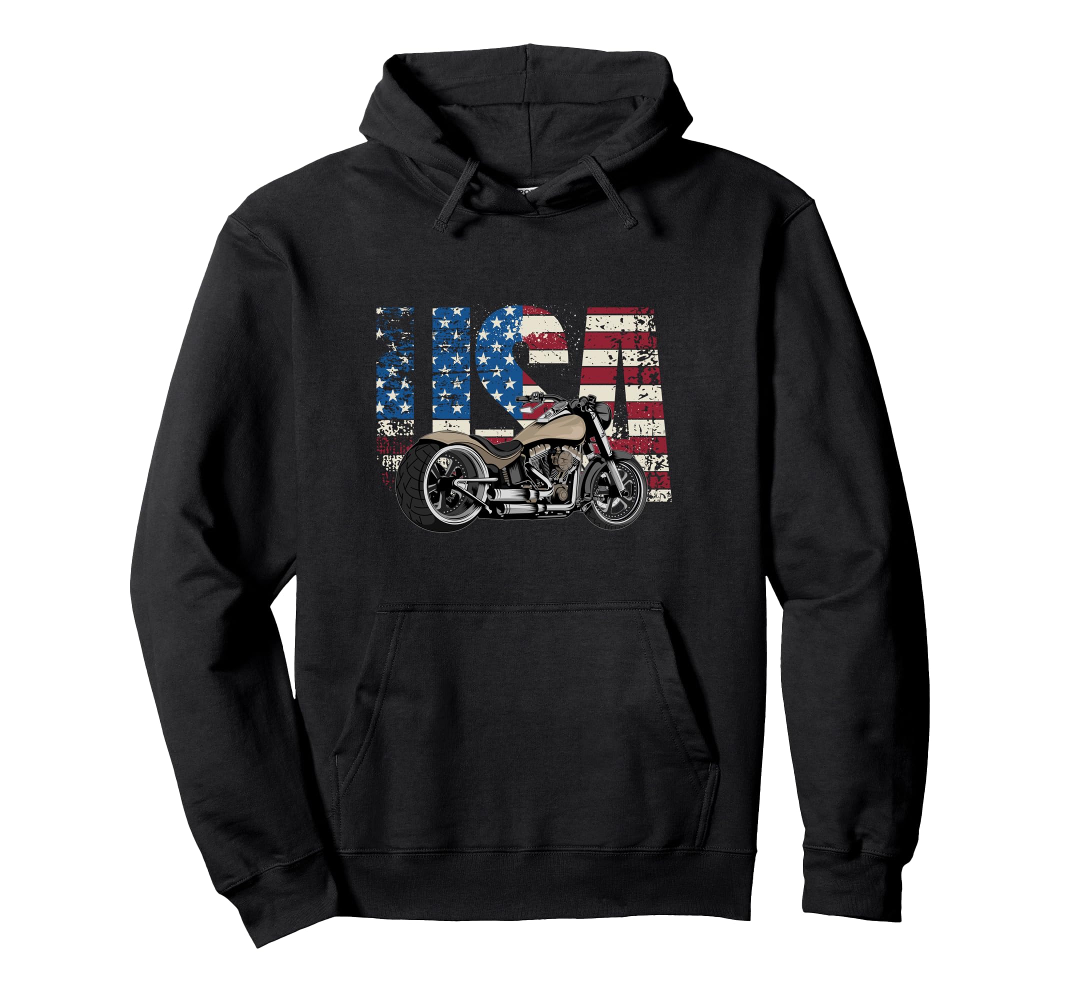 Motorcycle Usa Motorcycle Hoodie - Aesthetic Graphic Men Women - T-Shirt, Sweatshirt, Hoodie