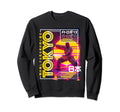 Tokyo City 80S Synthwave Shaolin Sweatshirt - Custom Art Print Unisex - T-Shirt, Sweatshirt, Hoodie