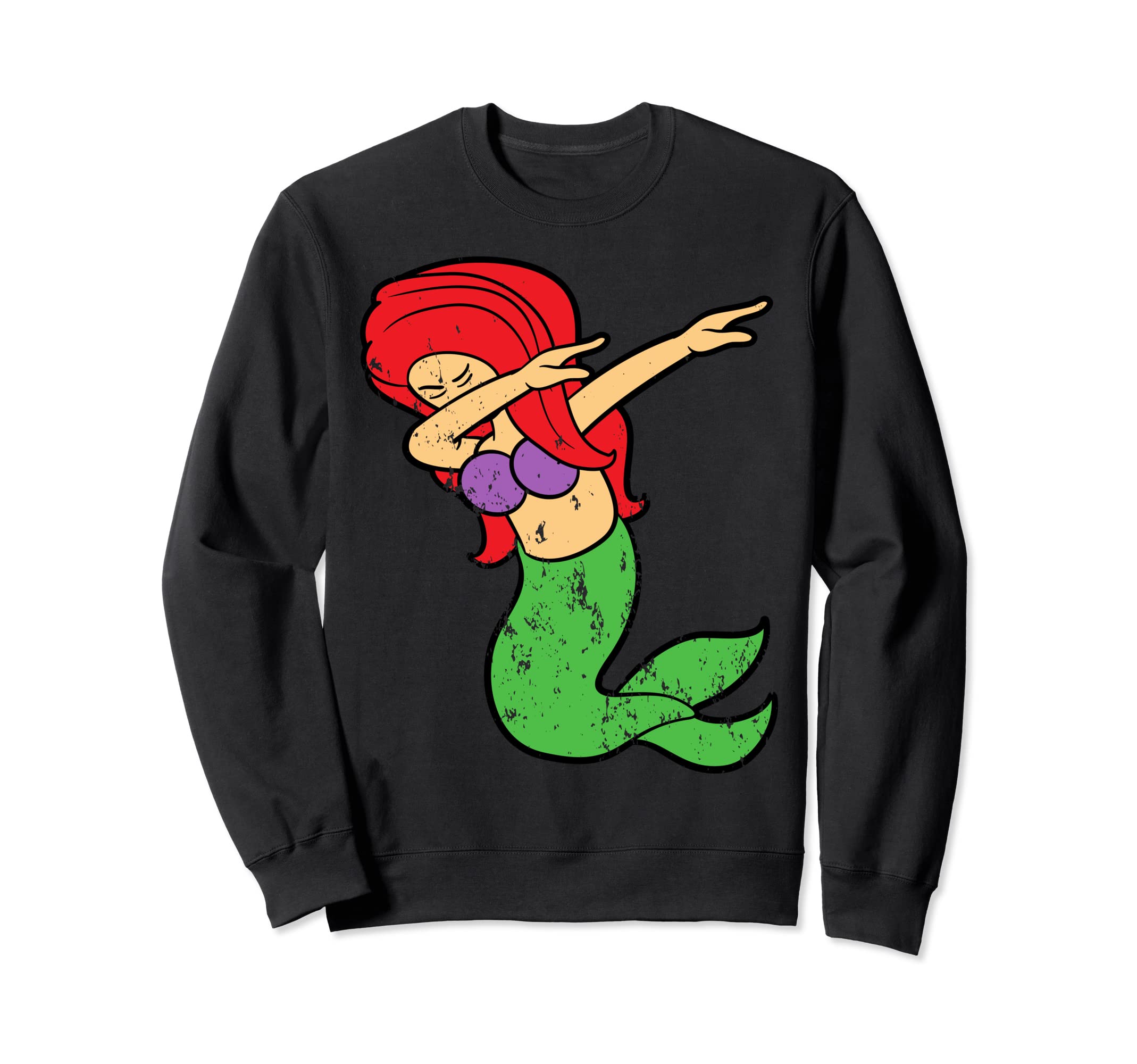 Mermaid Dabbing Dab Dancing Sweatshirt - Custom Art Print Men Women - T-Shirt, Sweatshirt, Hoodie