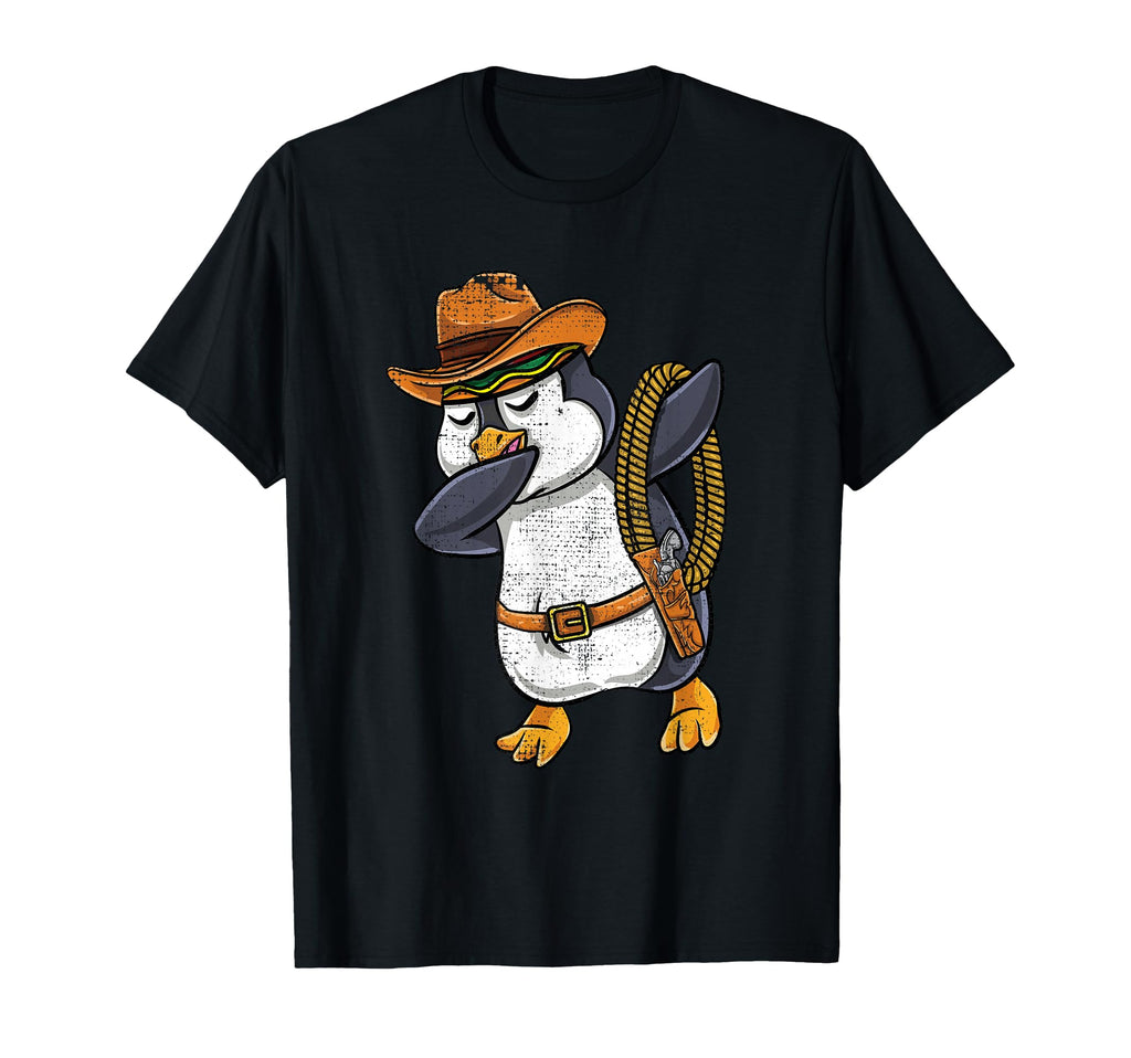 Dabbing Mexican Cowboy Penguin T-Shirt - Streetwear Style Unisex - T-Shirt, Sweatshirt, Hoodie