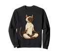 Meditation Siamese Yoga Pose Sweatshirt - Casual Everyday Wear Men Women - T-Shirt, Sweatshirt, Hoodie