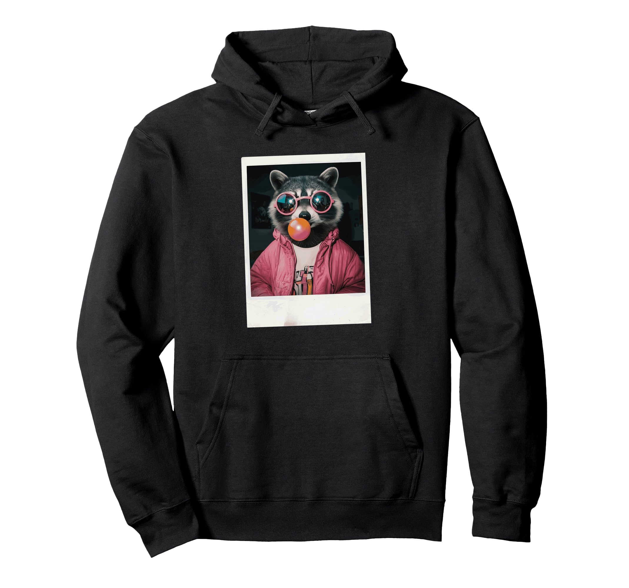 Racoon Hipster Vibes 90S Film Hoodie - Aesthetic Graphic Men Women - T-Shirt, Sweatshirt, Hoodie