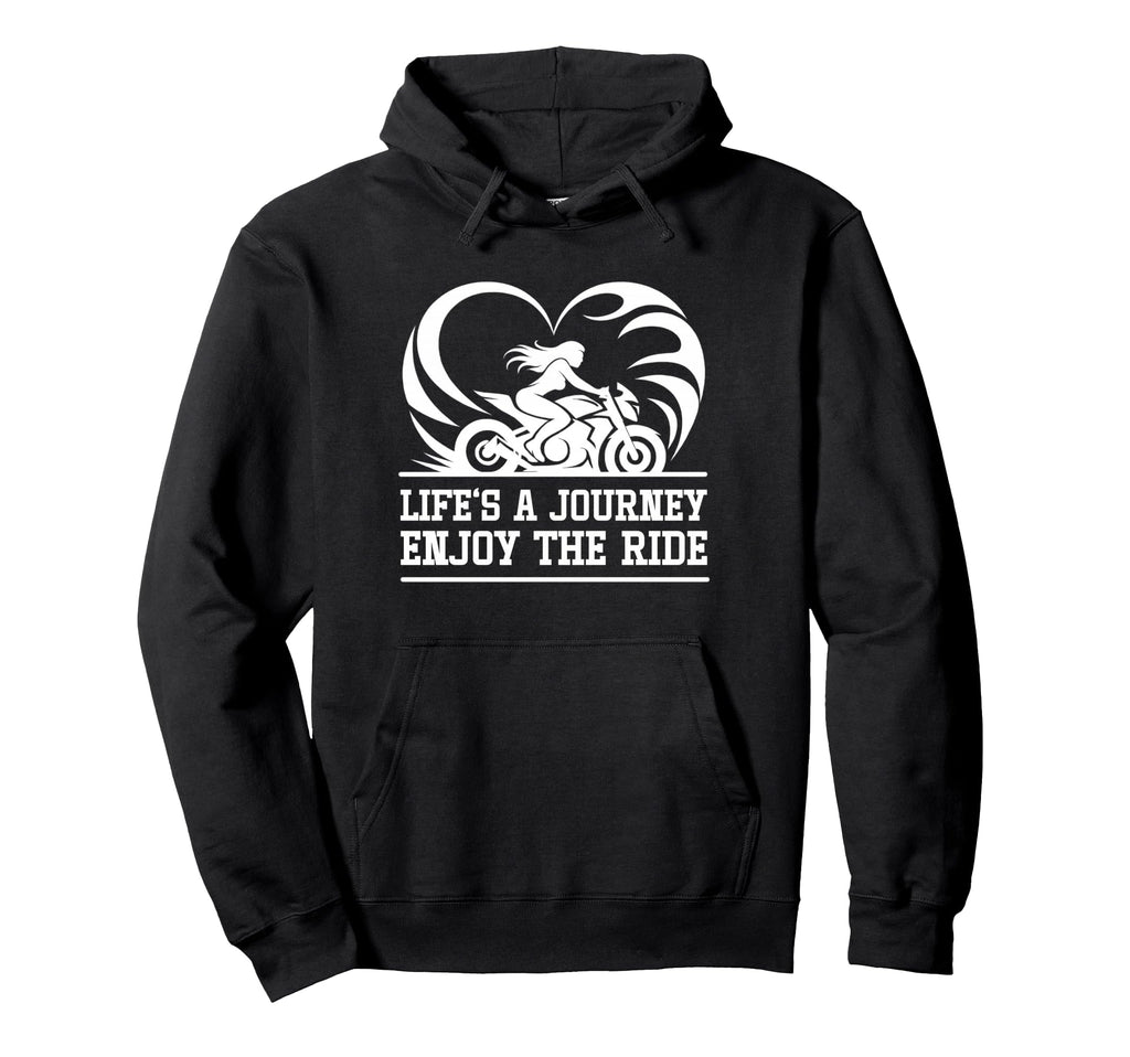 Lifes Journey Enjoy Ride Motorcycle Biker Hoodie - Custom Art Print Unisex - T-Shirt, Sweatshirt, Hoodie