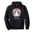 Grumpy Yoga Unicorn Shut Up Im Hoodie - Minimalist Print for Adults - T-Shirt, Sweatshirt, Hoodie
