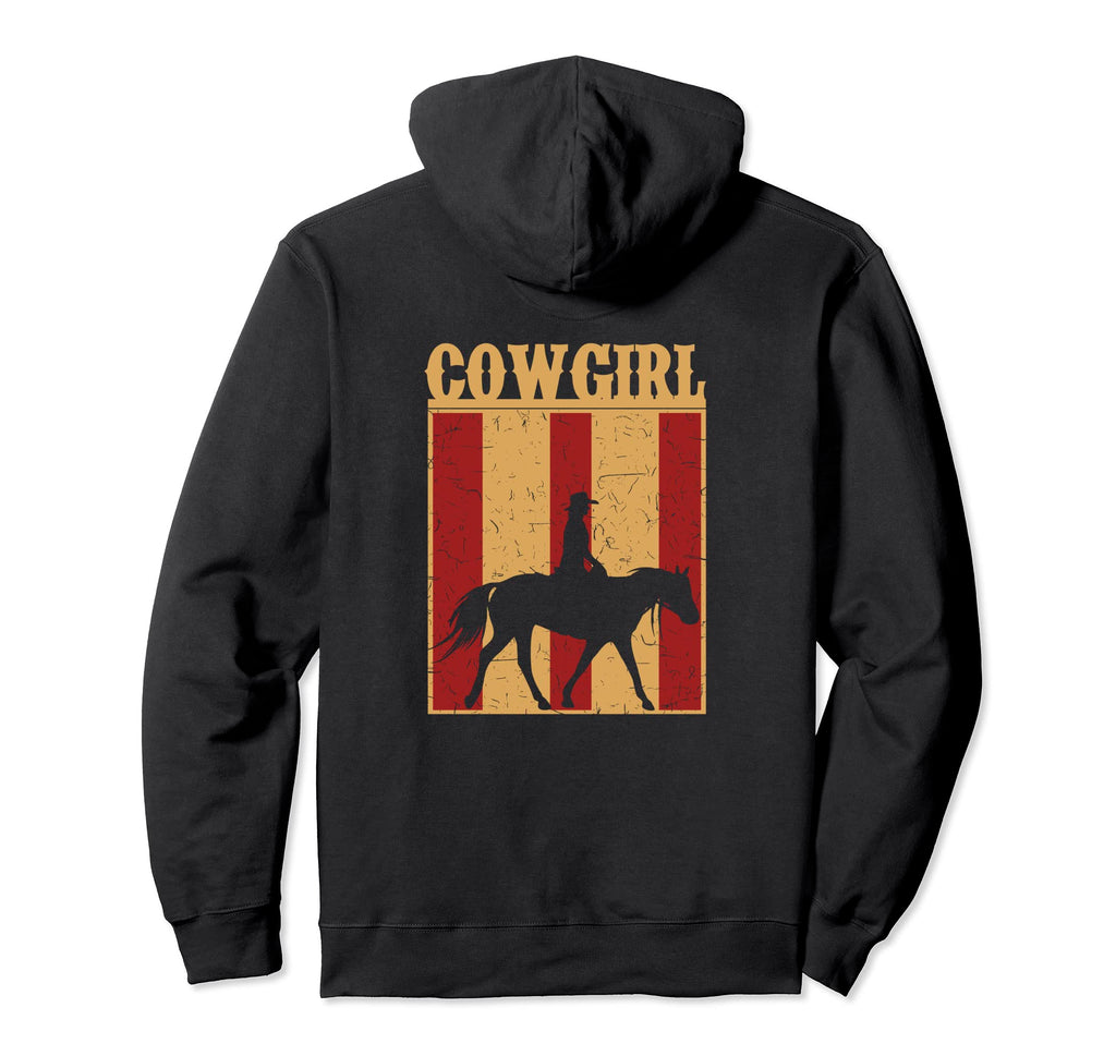 Western Cowgirl Horse Hoodie - Streetwear Style Men Women - T-Shirt, Sweatshirt, Hoodie