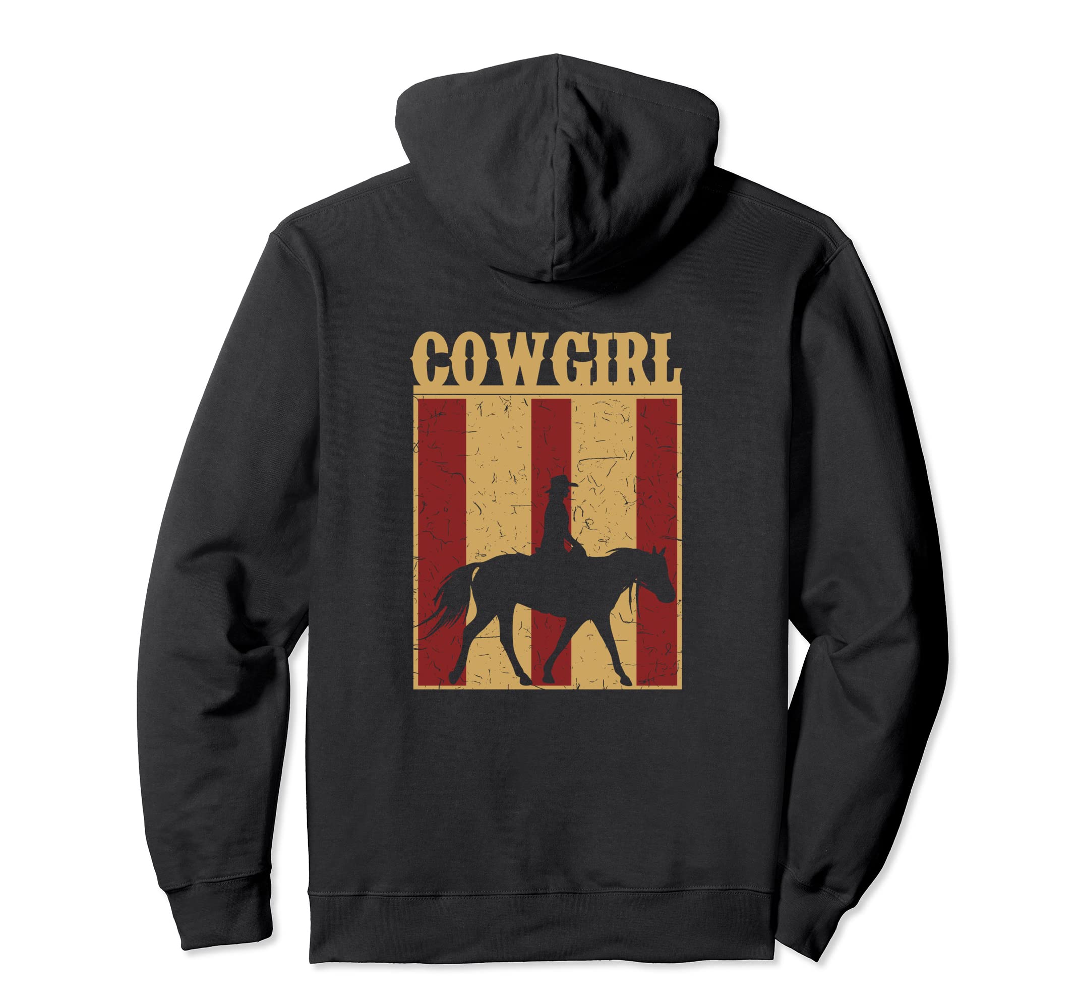 Western Cowgirl Horse Hoodie - Streetwear Style Men Women - T-Shirt, Sweatshirt, Hoodie