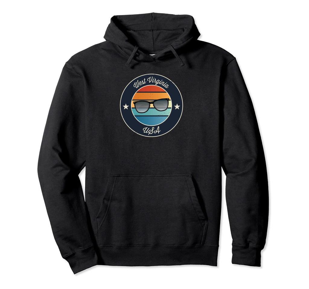 West Virginia Souvenir Sunset Hoodie - Aesthetic Graphic for Adults - T-Shirt, Sweatshirt, Hoodie