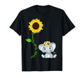 Elephant Sunflower Mental Health T-Shirt - Aesthetic Graphic for Adults - T-Shirt, Sweatshirt, Hoodie