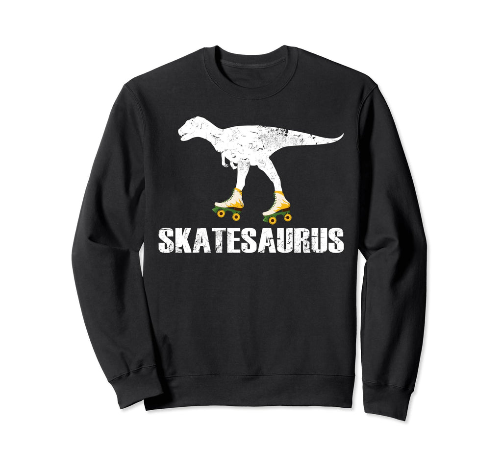 Skate Dinosaurs Roller Skating Rink Sweatshirt - Minimalist Print Unisex - T-Shirt, Sweatshirt, Hoodie