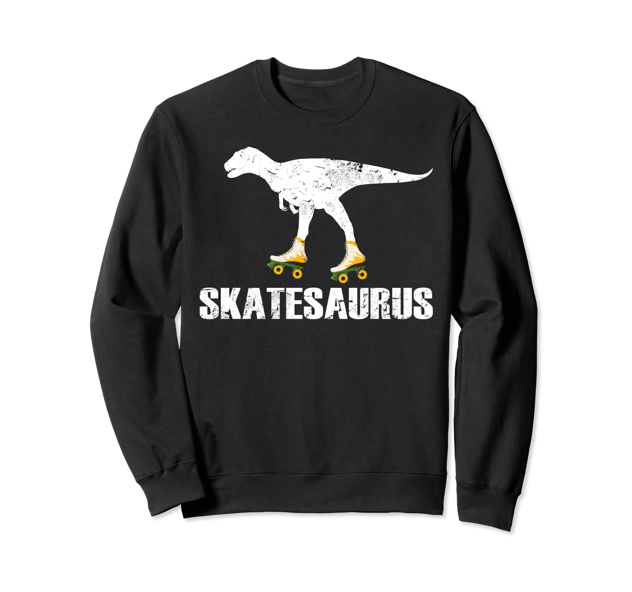 Skate Dinosaurs Roller Skating Rink Sweatshirt - Minimalist Print Unisex - T-Shirt, Sweatshirt, Hoodie
