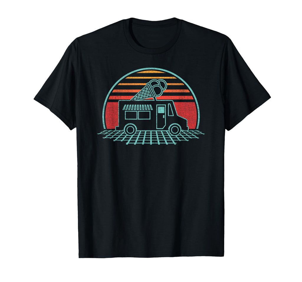 Ice Cream Truck 80S Gift T-Shirt - Casual Everyday Wear Men Women - T-Shirt, Sweatshirt, Hoodie