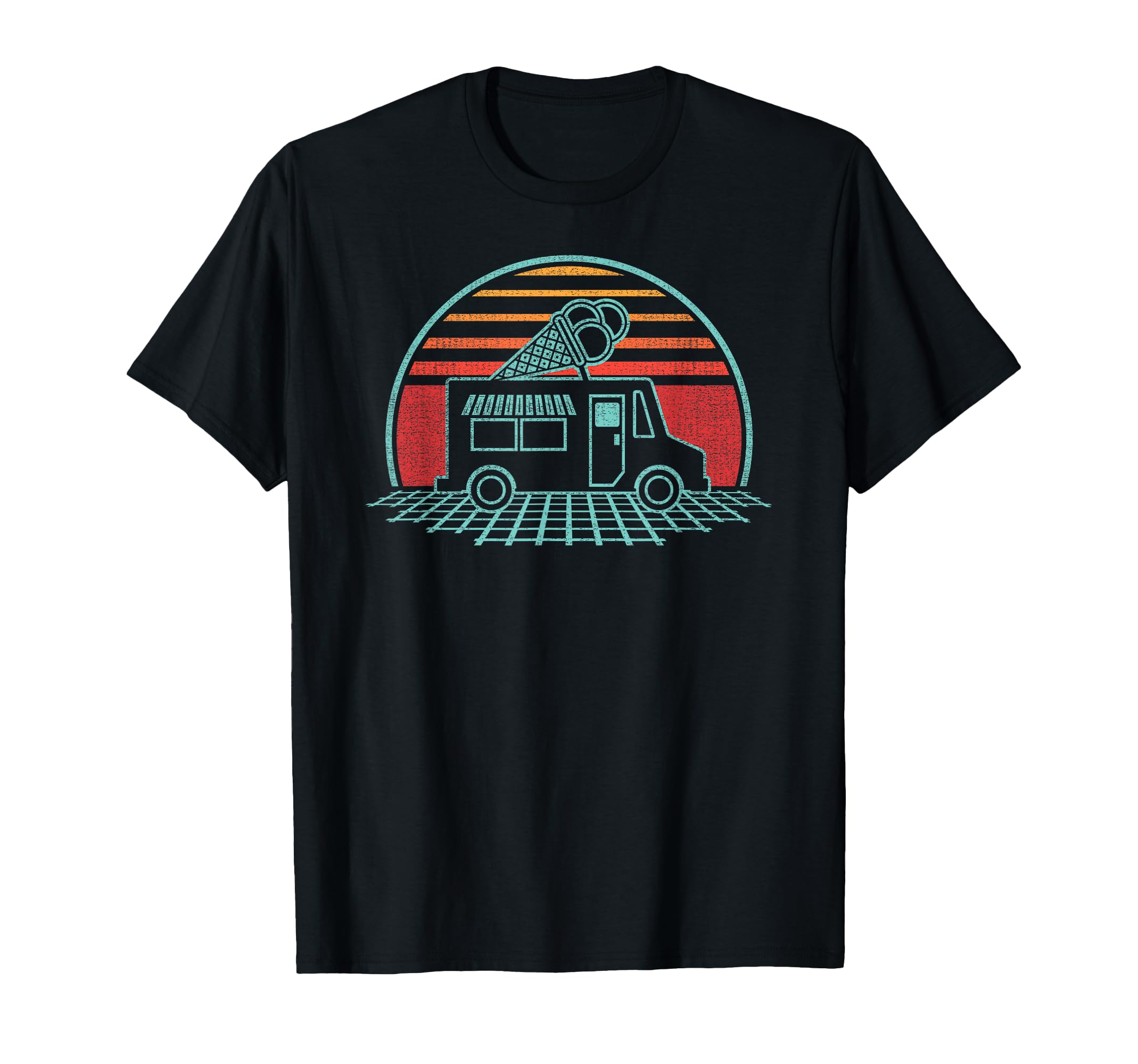 Ice Cream Truck 80S Gift T-Shirt - Casual Everyday Wear Men Women - T-Shirt, Sweatshirt, Hoodie