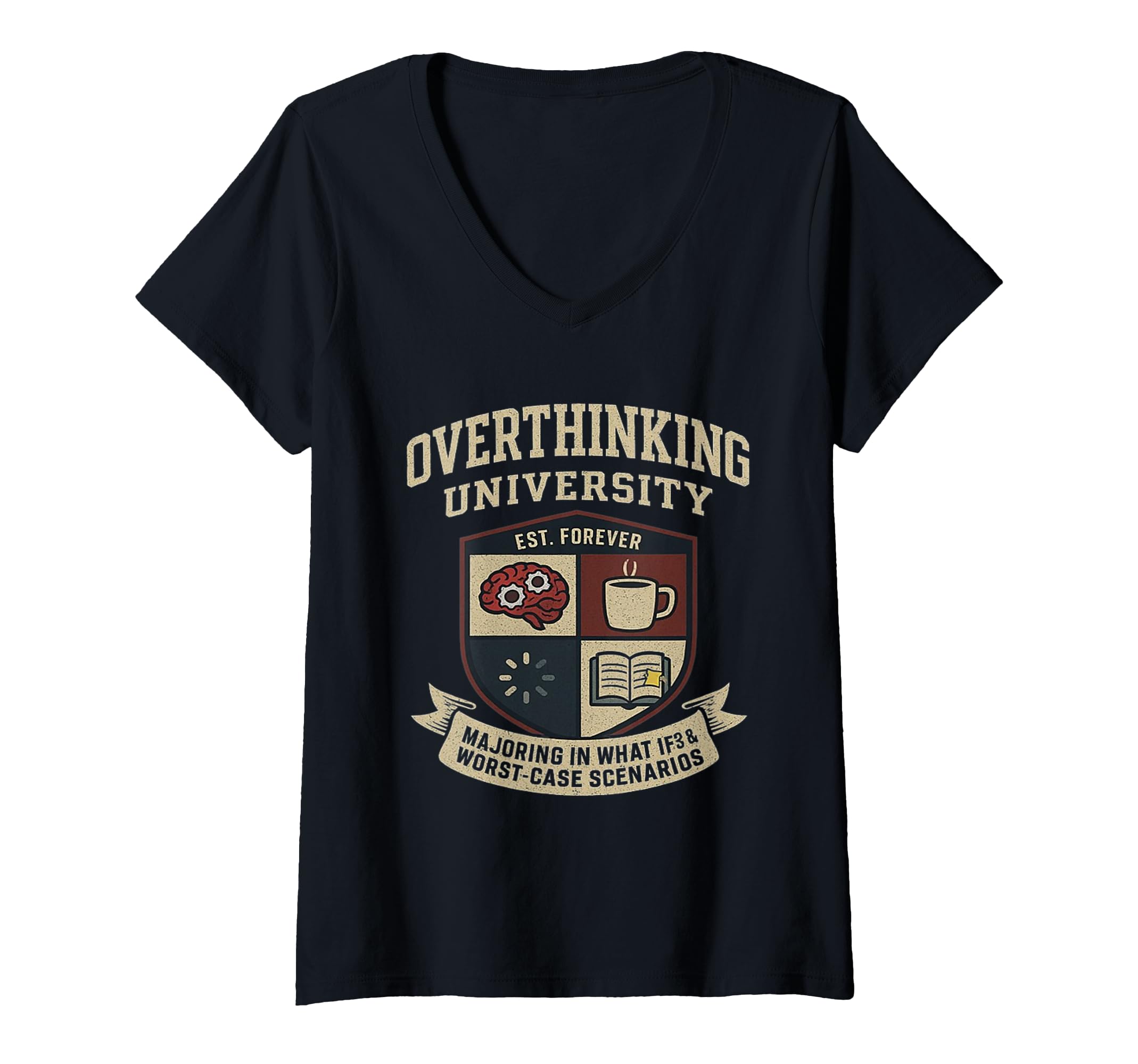 Womens Funny Mental Health College Parody T-Shirt - Trendy Graphic Unisex - T-Shirt, Sweatshirt, Hoodie