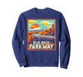 Blue Ridge Parkway Sweatshirt - Trendy Graphic for Adults - T-Shirt, Sweatshirt, Hoodie