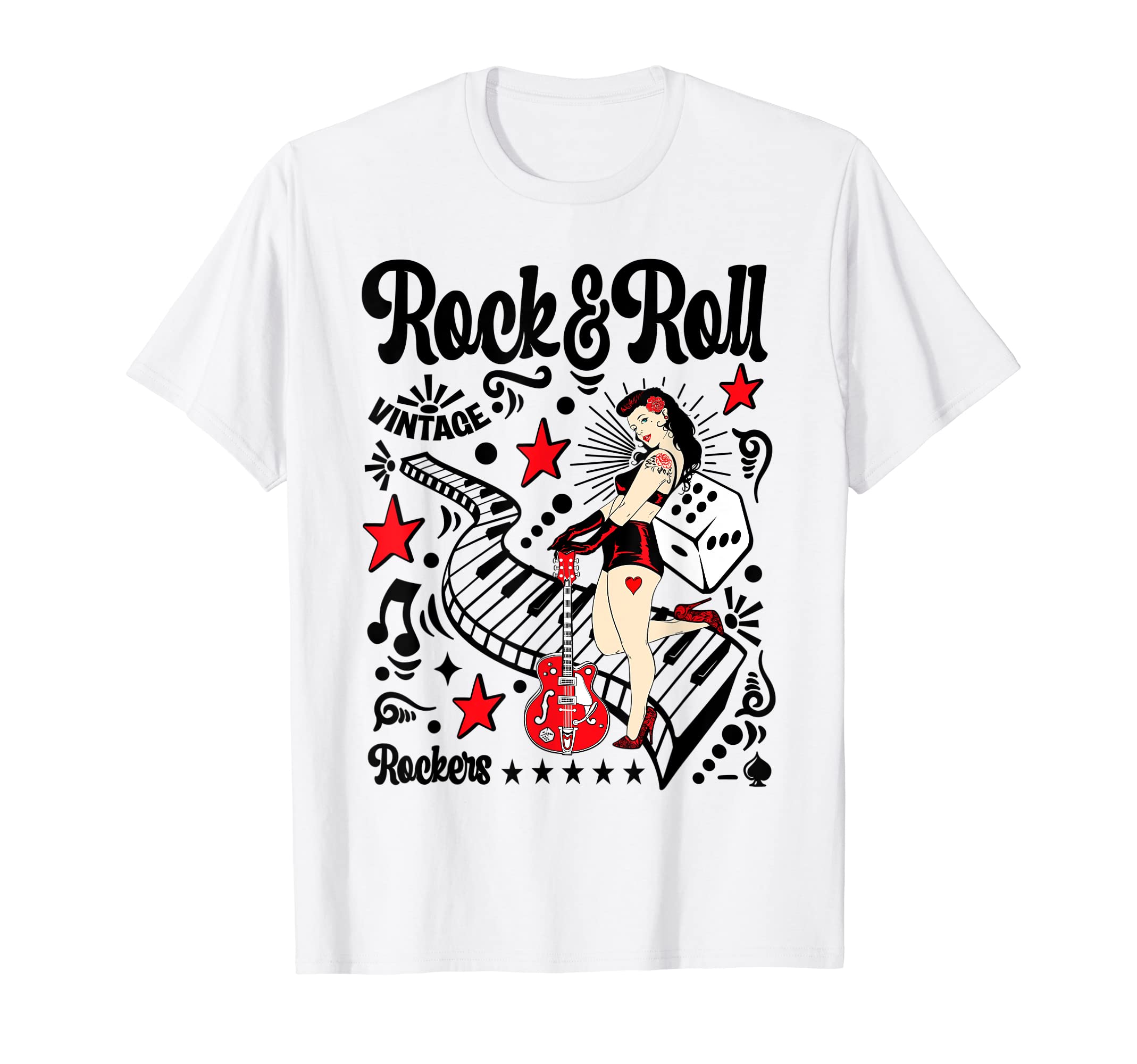 Rockabilly Pin Up 50S Sock Hop Rocker T-Shirt - Streetwear Style Men Women - T-Shirt, Sweatshirt, Hoodie
