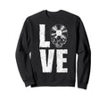 I Love Vinyl Old School Record Sweatshirt - Fun Novelty Design for Adults - T-Shirt, Sweatshirt, Hoodie