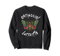 Antisocial Butterfly Sweatshirt - Graphic Print Unisex - T-Shirt, Sweatshirt, Hoodie
