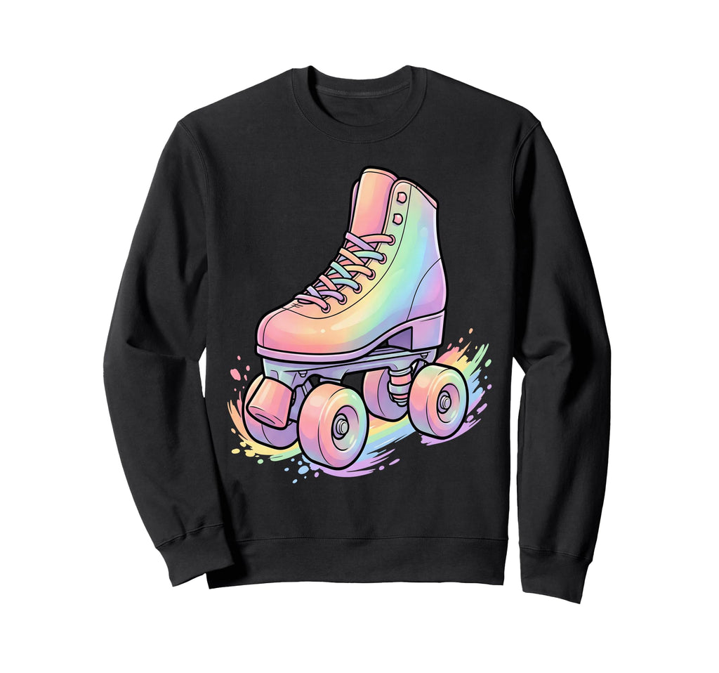 Colorful Roller Skate Art Skating Sweatshirt - Aesthetic Graphic Unisex - T-Shirt, Sweatshirt, Hoodie