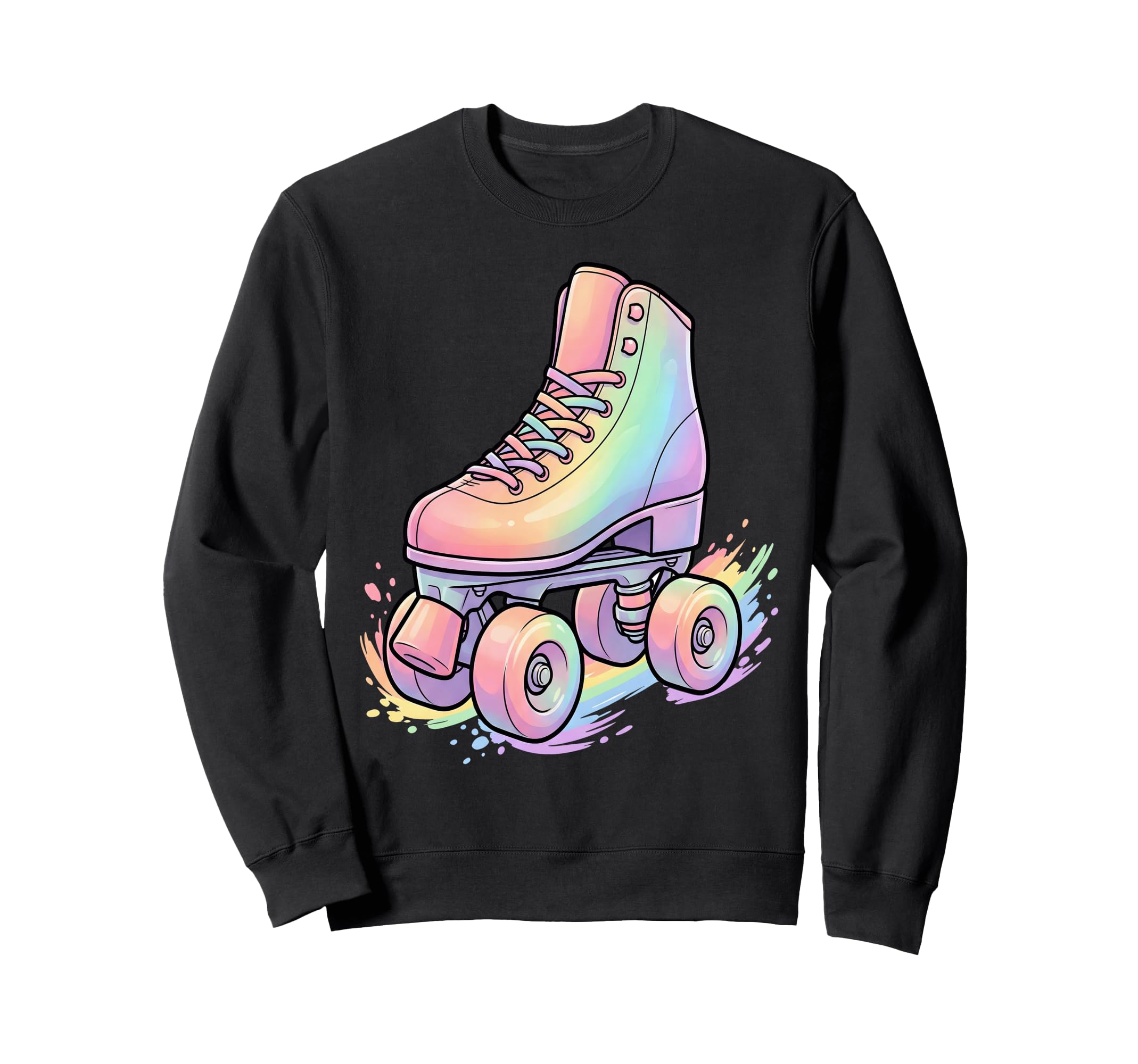 Colorful Roller Skate Art Skating Sweatshirt - Aesthetic Graphic Unisex - T-Shirt, Sweatshirt, Hoodie