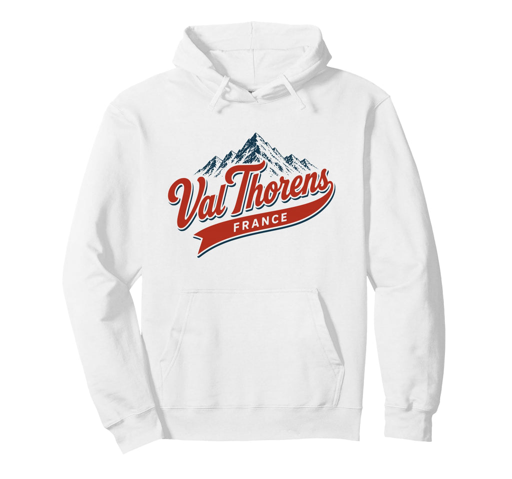 Val Thorens France Ski Resort Mountain Hoodie - Novelty Apparel for Adults - T-Shirt, Sweatshirt, Hoodie