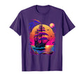 Synthwave Retrowave Pirate Ship T-Shirt - Casual Everyday Wear Men Women - T-Shirt, Sweatshirt, Hoodie