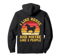 Horse Riding Lover Sunset Hoodie - Unique Graphic for Adults - T-Shirt, Sweatshirt, Hoodie
