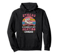 Roller Skating Skate 1970S Stress Is Caused Hoodie - Trendy Graphic Unisex - T-Shirt, Sweatshirt, Hoodie