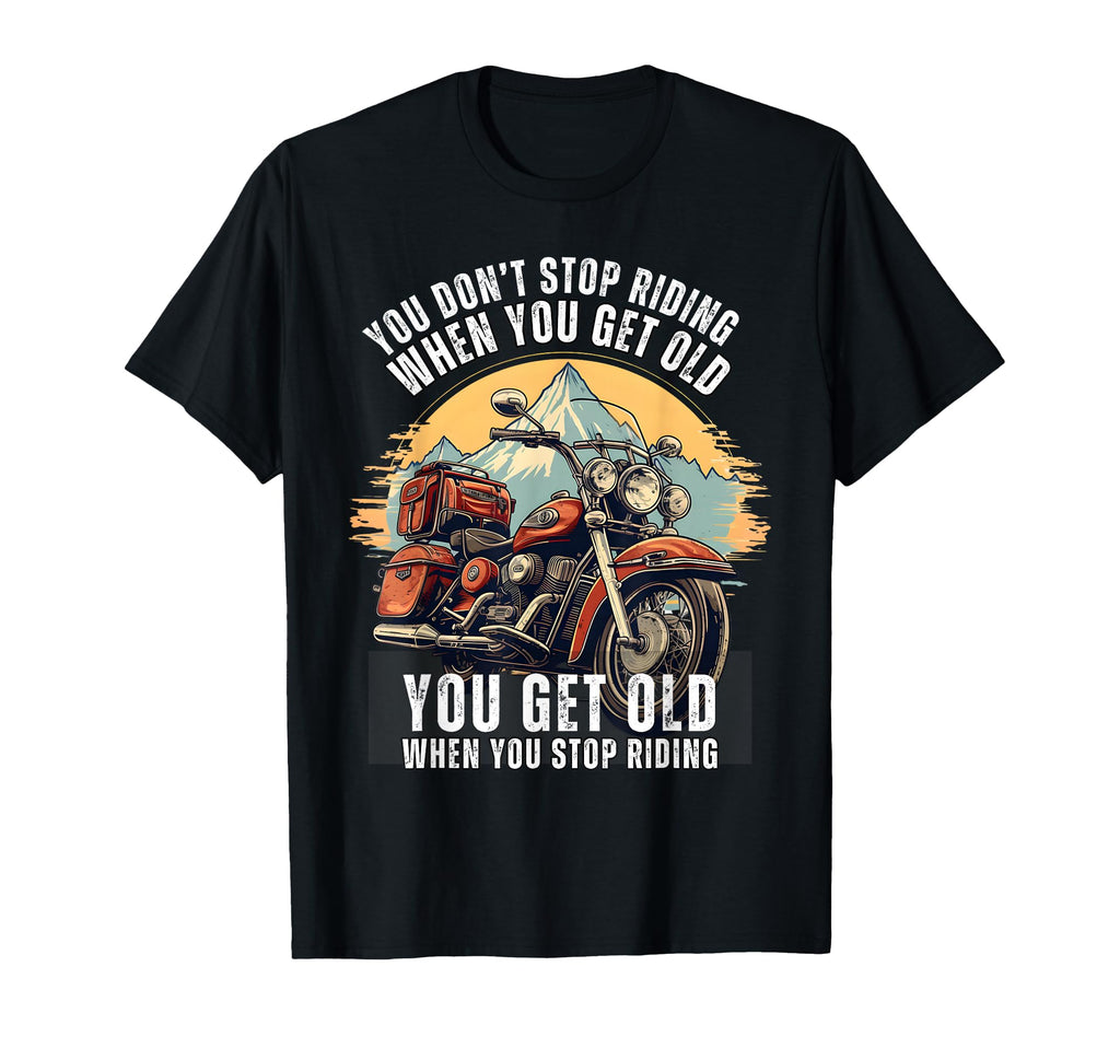 Bikers Nostalgia Embrace Motorcycle Era T-Shirt - Custom Art Print Unisex - T-Shirt, Sweatshirt, Hoodie