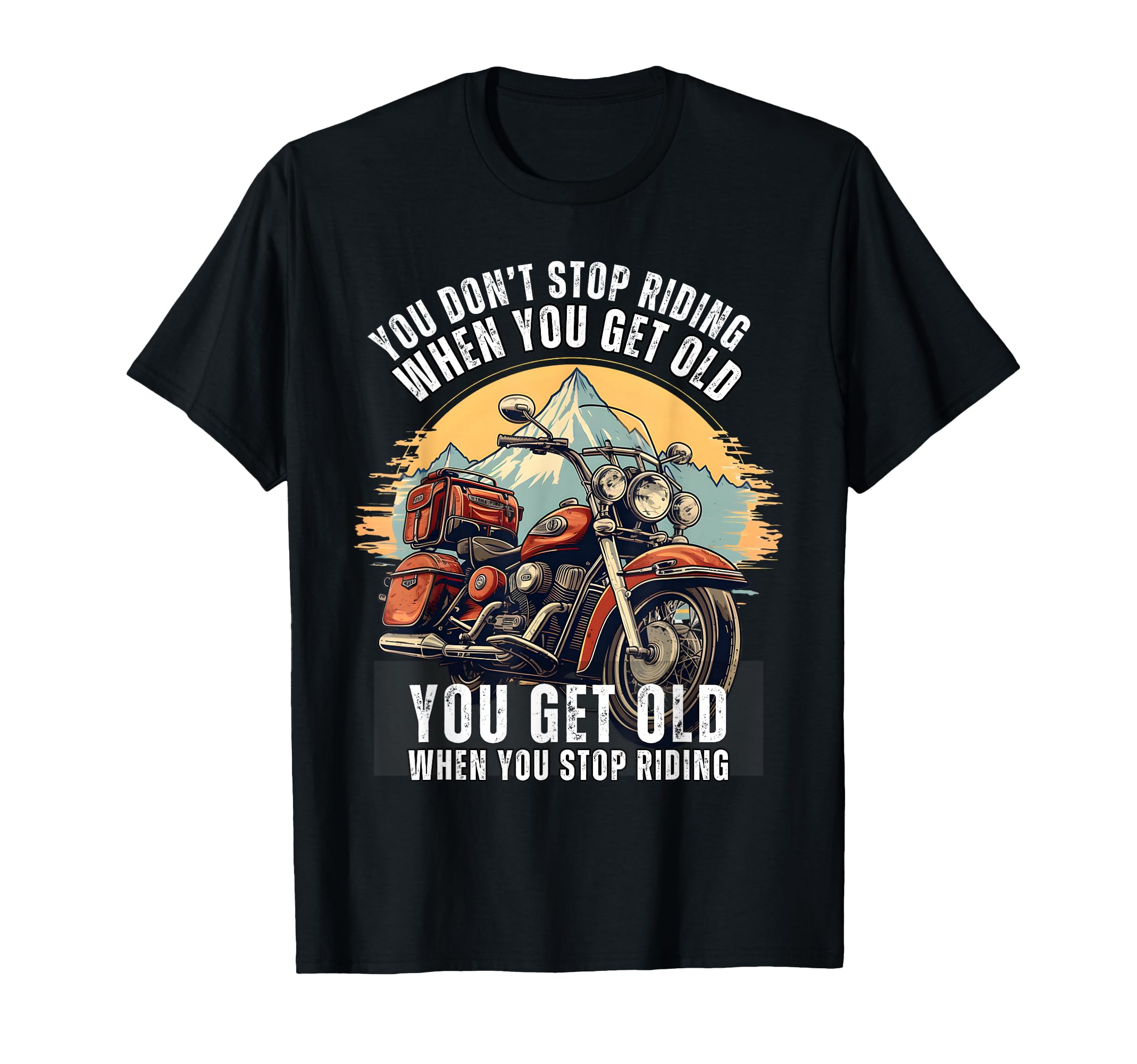 Bikers Nostalgia Embrace Motorcycle Era T-Shirt - Custom Art Print Unisex - T-Shirt, Sweatshirt, Hoodie