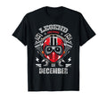 Biker Born December Motorcycle T-Shirt - Fun Novelty Design for Adults - T-Shirt, Sweatshirt, Hoodie